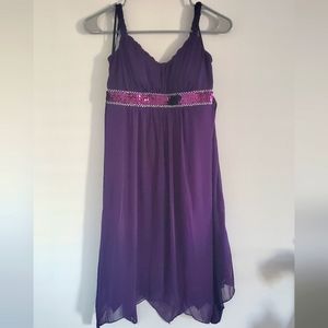 Purple sequin Dress